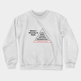 Maslow's Hierarchy of Sneakers Crewneck Sweatshirt